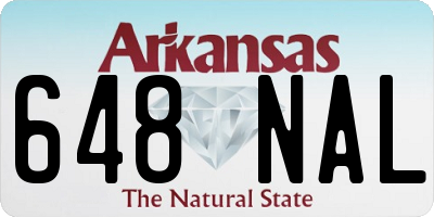 AR license plate 648NAL