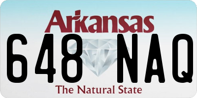 AR license plate 648NAQ