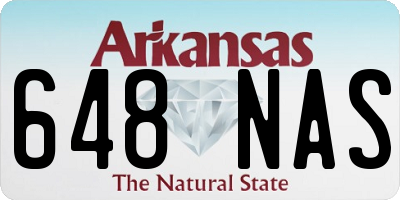 AR license plate 648NAS