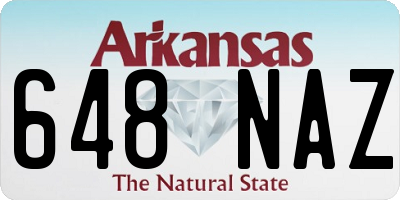 AR license plate 648NAZ