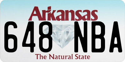 AR license plate 648NBA