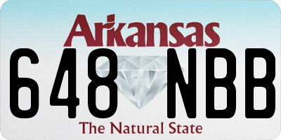 AR license plate 648NBB