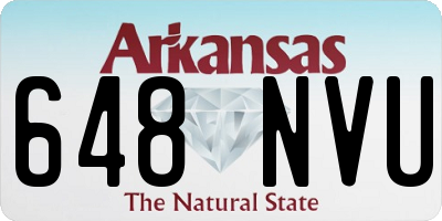 AR license plate 648NVU
