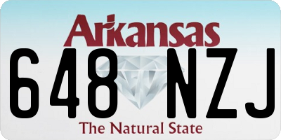 AR license plate 648NZJ