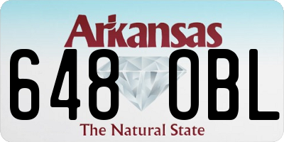 AR license plate 648OBL