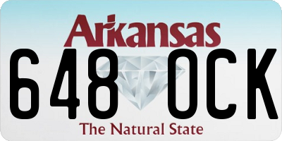 AR license plate 648OCK