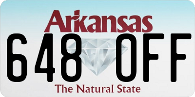 AR license plate 648OFF