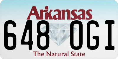 AR license plate 648OGI
