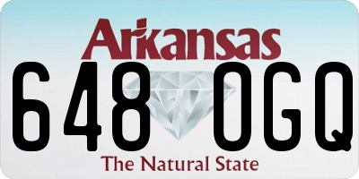 AR license plate 648OGQ