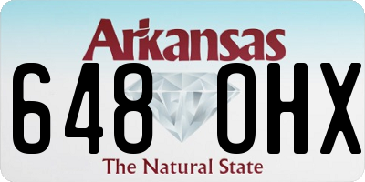 AR license plate 648OHX