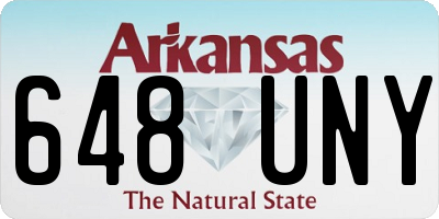 AR license plate 648UNY