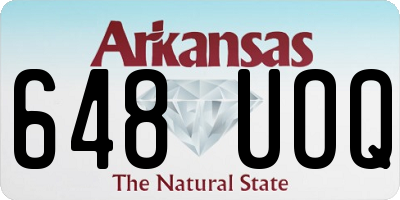 AR license plate 648UOQ