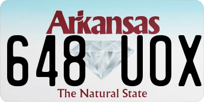 AR license plate 648UOX