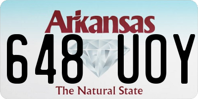AR license plate 648UOY