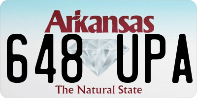 AR license plate 648UPA