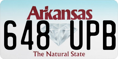 AR license plate 648UPB