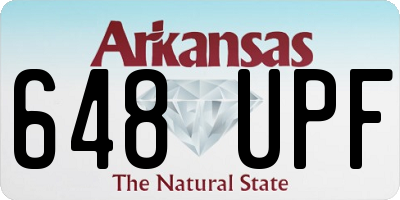 AR license plate 648UPF