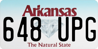 AR license plate 648UPG