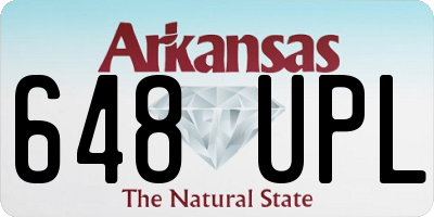 AR license plate 648UPL