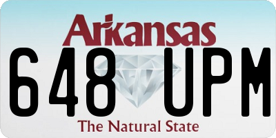 AR license plate 648UPM