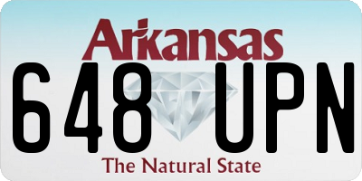 AR license plate 648UPN
