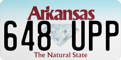 AR license plate 648UPP