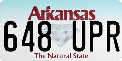 AR license plate 648UPR