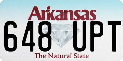 AR license plate 648UPT