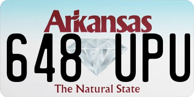 AR license plate 648UPU