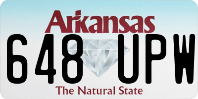 AR license plate 648UPW