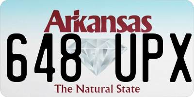 AR license plate 648UPX