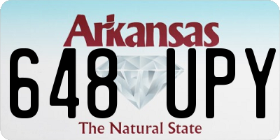 AR license plate 648UPY