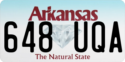 AR license plate 648UQA