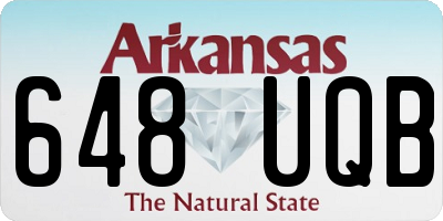 AR license plate 648UQB