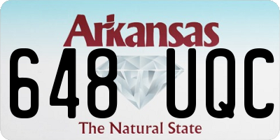 AR license plate 648UQC