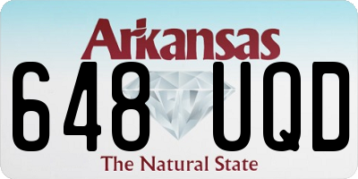 AR license plate 648UQD