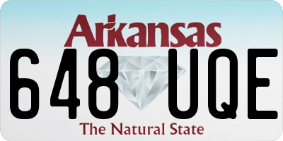 AR license plate 648UQE