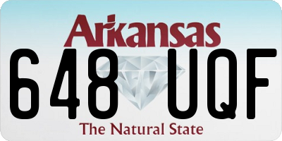 AR license plate 648UQF