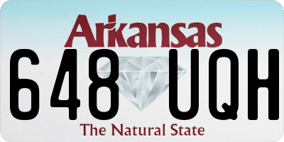 AR license plate 648UQH