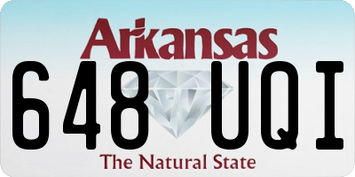 AR license plate 648UQI