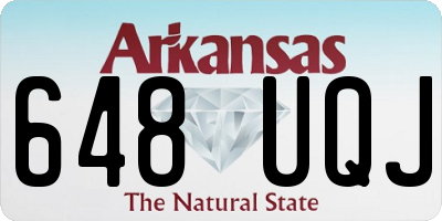 AR license plate 648UQJ