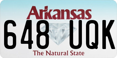 AR license plate 648UQK