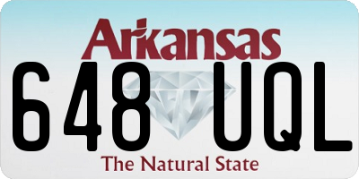 AR license plate 648UQL