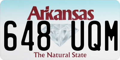 AR license plate 648UQM