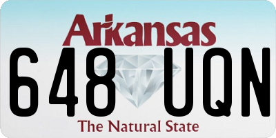 AR license plate 648UQN