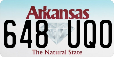 AR license plate 648UQO