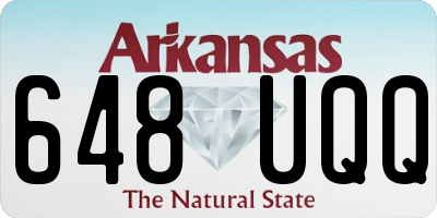 AR license plate 648UQQ