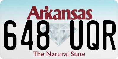 AR license plate 648UQR