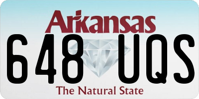 AR license plate 648UQS
