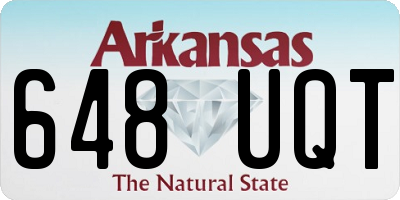 AR license plate 648UQT